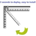 thumbnail image 5 of Mofangtech New Folding 19-Inch Vertical Wall Mount Rack Bracket Wall Moutable Server Rack with Hardware Black (3U), 5 of 5