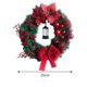 thumbnail image 4 of de Navidad Simución Colgante de pared de 25 cm rojo Gloria Corona de vacaciones, 4 of 8