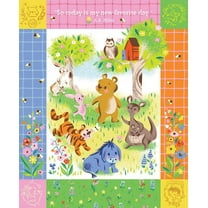 100 Aker Woods My Favorite Day Panel Cotton Fabric