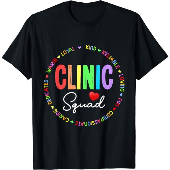 Clinic Squad For School Nurse Appreciation Week Back School T-Shirt
