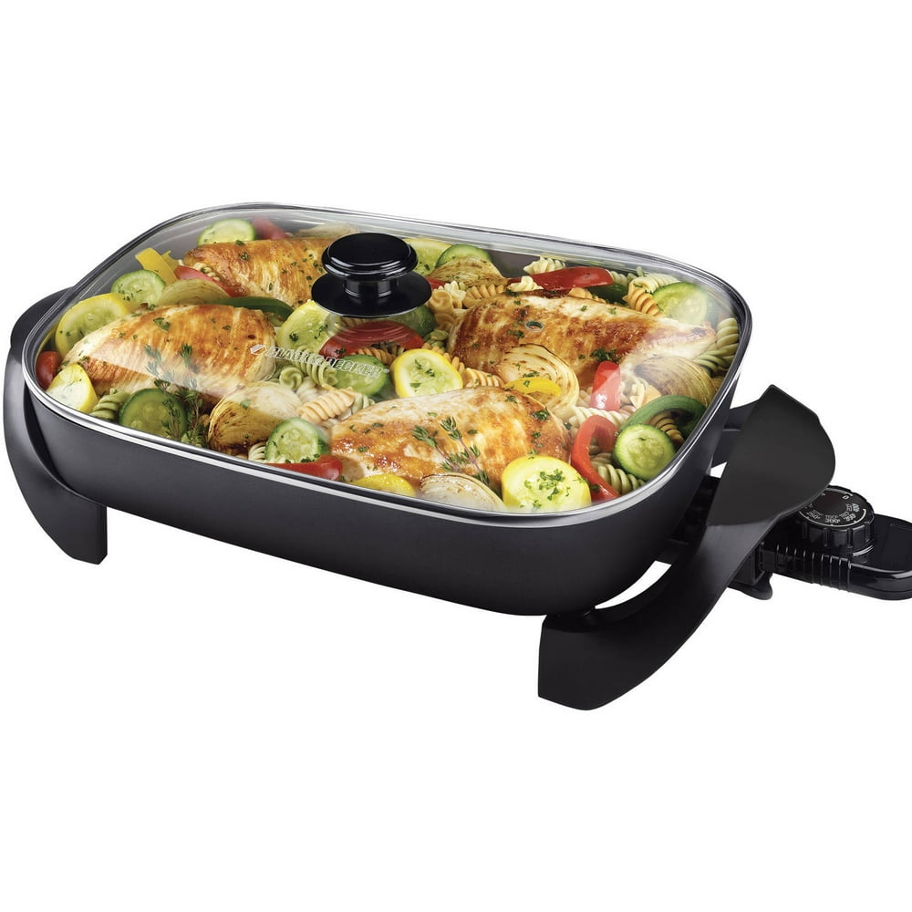 BLACK+DECKER Family Size Electric Skillet & Glass Lid, SK1215BC