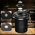 thumbnail image 2 of 2800ML Coffee Canister with Date Tracker&Transparent Window, 35OZ Coffee Container with 30ML Measure Spoon&4 co2 Valve, Coffee Bean Storage Container for Grounds Coffee, Beans, Tea(Black), 2 of 7