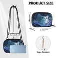 thumbnail image 3 of Stylish Crossbody Phone Bag Purse Handbags Adjustable Strap, Compact Design for Essentials Cute Blue and White Cat, 3 of 7