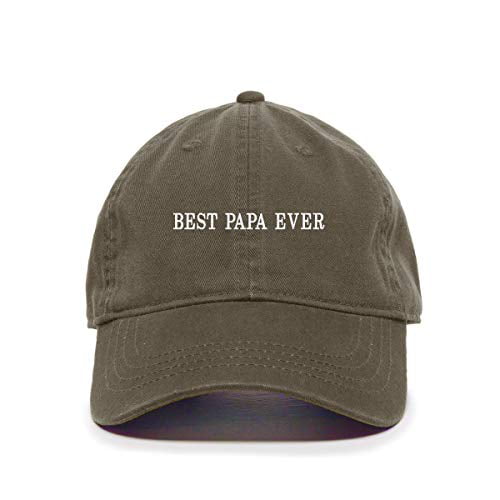 Best Papa Ever Baseball Cap Embroidered Cotton Adjustable Dad 