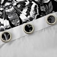 thumbnail image 4 of Homewish Death Moth Blackout Curtains Set of 2 (52x84 Each) For Adults Teens,Retro Floral Curtain,Gray Black,Halloween Living Room Curtains, 4 of 6
