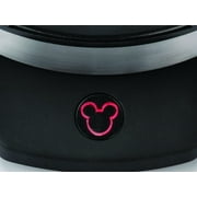 Disney Classic Mickey Waffle Maker, Brushed Stainless Steel,Silver, 7 waffle