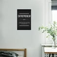 thumbnail image 4 of Inspirational Canvas Wall Art Motivational Entrepreneur Noun Picture Success Quote Poster Printing Artwork Office Gmy Decoration Frame 12x18, 4 of 6