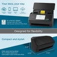 thumbnail image 2 of Ricoh ScanSnap iX2500 Wireless or USB High-Speed Cloud Enabled Document, Photo & Receipt Scanner with Large Touchscreen and 100 Page Auto Document Feeder for Mac or PC, Black, 2 of 7
