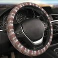 thumbnail image 4 of Uemuo Vintage Pink Drive View Printed Car Elastic Steering Wheel Cover - Universal Car Accessory for Diverse Cars Anti-Slip, and Comfortable- 15", 4 of 8