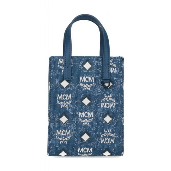 Mcm Women's Mini "Aren" Crossbody Bag – Blue Blue