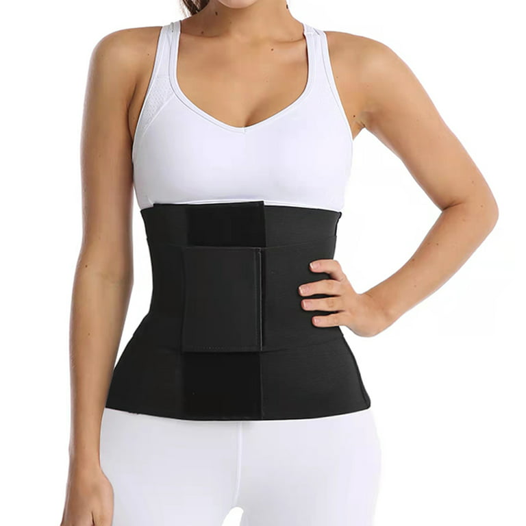 Buy VOKKA Waist Trainer for Women Lower Belly Fat - Weight Loss Compression Tummy  Control Belt Plus Size Snatch Me Up Bandage wrap Waist Trimmer pack of 2  Online at Best Prices