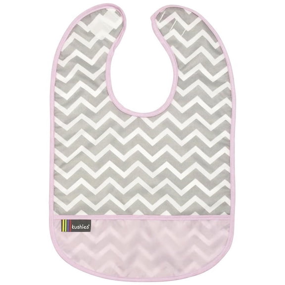 Kushies Cleanbib Infant or Toddler Waterproof Clean Bib with Pocket - K281