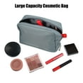 thumbnail image 5 of Unique Bargains Cosmetic Bag Travel Makeup Bag Cosmetic Brush Organizer Storage Bag for Women Gray 6.89"x2.76"x4.72", 5 of 7
