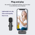 thumbnail image 3 of Mini Wireless Lavalier Microphone System Single Microphone Noise Reduction Wireless Transmission Lightweight Plug and Play Professional Collar Clip Microphone for Phones Computers, 3 of 7