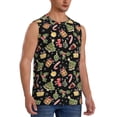 thumbnail image 2 of Balery Christmas Tree Decoration Camisetas sin mangas para hombre, absorbe la humedad y protege contra el mal olor.-Small, 2 of 7