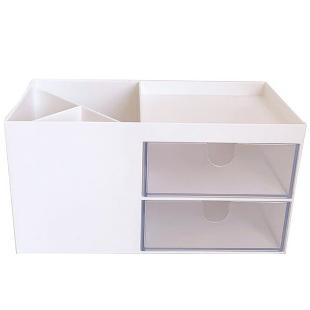Bangcool Cosmetic Table Organizer Small Pen Holder Organizer Pencil Organizer with Drawer