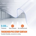 thumbnail image 2 of KFFKFF Clear PVC Strip Curtain, 164' Length x 8" Width x 0.08" Thickness, Smooth Plastic Door Strips for Entryways in Supermarkets, Garages, Warehouses, Barns, and Animal Shelters, 2 of 9