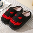 thumbnail image 2 of Pantuflas Antideslizantes Con Forro Piel para Mujer Y Hombre Algodón Halloween, 2 of 7
