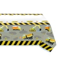 thumbnail image 7 of Hegbolke Construction Table Covers - 86''x 51'' Construction Elements Printed Disposable Plastic Tablecloths for Kids Construction Themed Birthday Party Decorations, 7 of 7