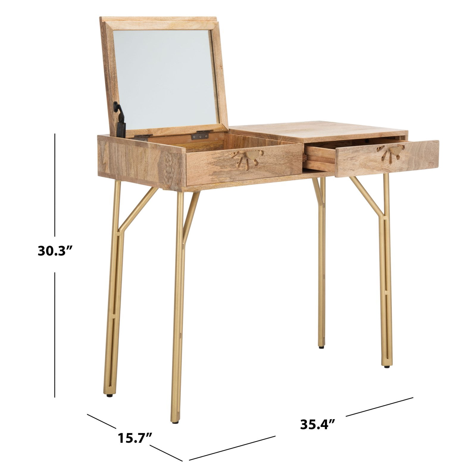 Safavieh Lily 2 Drawer Vanity With Mirror Walmartcom Walmartcom Safavieh Lily 2 Drawer Vanity With Mirror Walmartcom Walmartcom