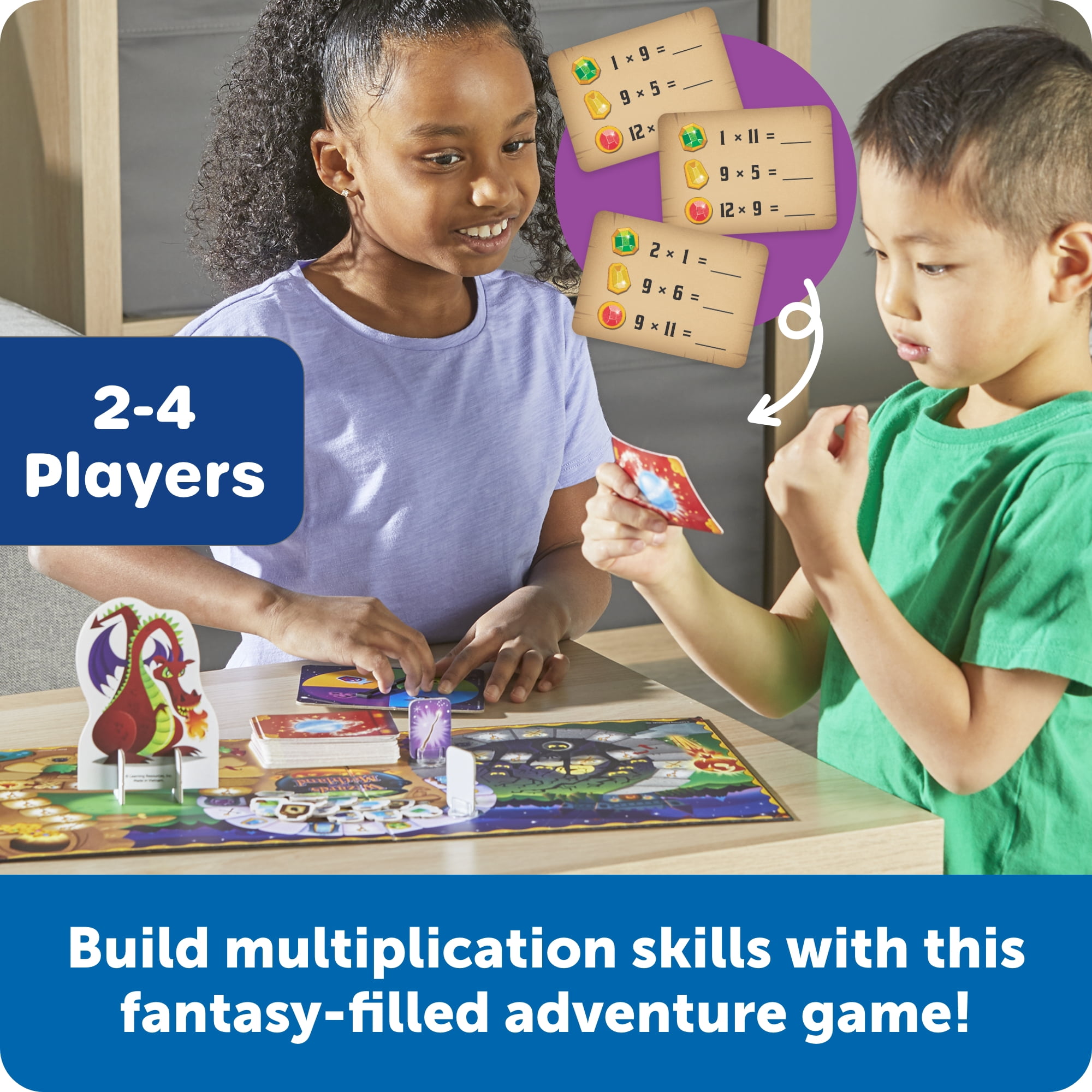 Learning Resources Wizards of Mathland - Multiplication Math Games for Kids, Ages 7+