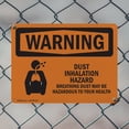 thumbnail image 5 of (2 Pack) Dust Inhalation Hazard OSHA Warning Sign 14 Inch X 10 Inch Indoor / Outdoor Rust-Free Aluminum Metal Signs for Workplace, Workshop, and Construction Site, Made in the USA, 5 of 8