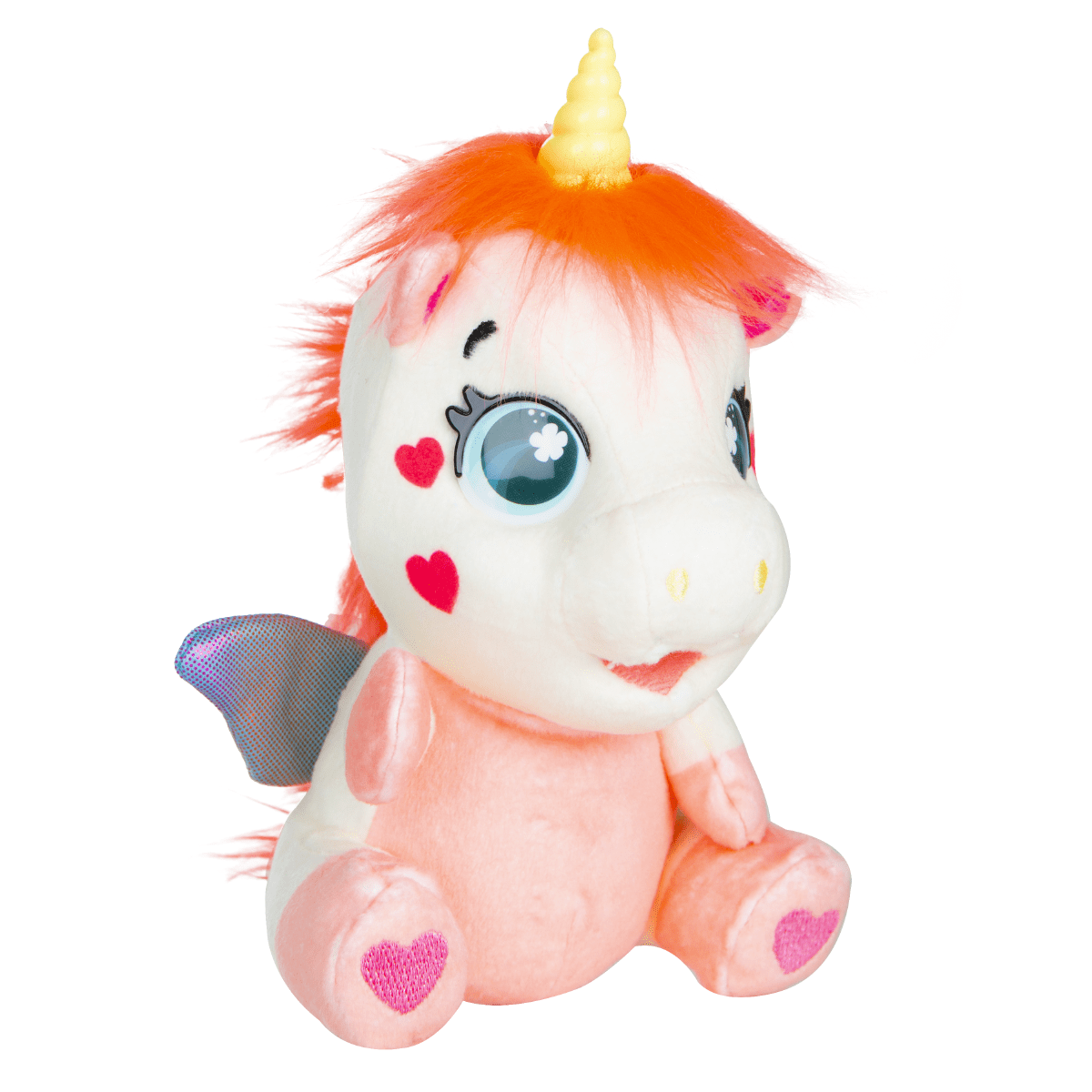 Hug Me Winged Pal Unicorn Plush Stuffed Animal Pink Purple 13” Seated Toy New 