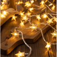 thumbnail image 3 of String Lights  20 Feet 40 Led Fairy Lights  Waterproof Hanging Light for Indoor Outdoor Party  Tree Decorations  Warm White  Battery Operated, 3 of 9
