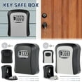 thumbnail image 1 of Key Safe Key Lock Box Wall Mounted Key Safe 4 Digit Combination Password Key Holder Safe Key Box Outdoor Key Box Home Security Storage Lock Box Organizer Case, 1 of 8