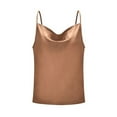 thumbnail image 4 of Mittory Women's Spaghetti Straps V Neck Satin Camisole Sleeveless Soft Tank Tops, 4 of 5