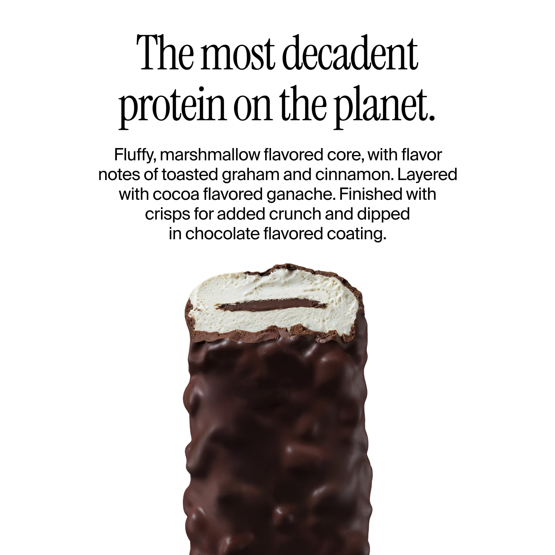 David Bronze High Protein Bars, S'mores Chocolate Crunch, 20g Protein, 12 Count