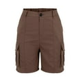 thumbnail image 3 of frariair ​Women's Rugged Cargo Style Shorts With Reinforced Belt Loops And Heavy Duty Zippers For Mountain Exploration Activewear​ Coffee, 3 of 8