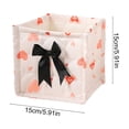 thumbnail image 2 of 1 Pcs Square Desktop Cosmetic Storage Basket, Multi-Functional Small Organizer Container, 6x6x6in Neat Storage Bin for Vanity Bedroom Countertop Sundry Classification, 2 of 7