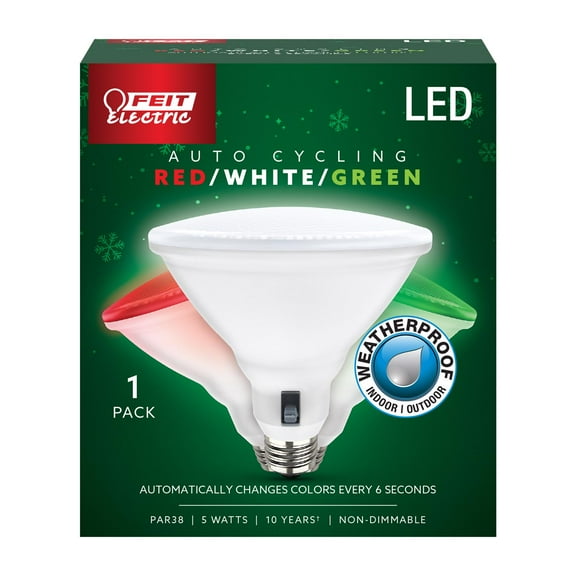 Feit PAR38 E26 (Medium) LED Bulb Color Changing 6 Watt Equivalence 1 pk
