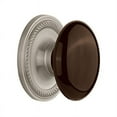 thumbnail image 2 of Nostalgic Warehouse Ropbrn_Prv_238_Nk Brown Porcelain Solid Brass Privacy Door Knob Set -, 2 of 2