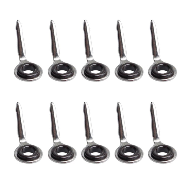 Ensembles de 10 Pcs d'Yeux en Tige en Acier Inoxydable