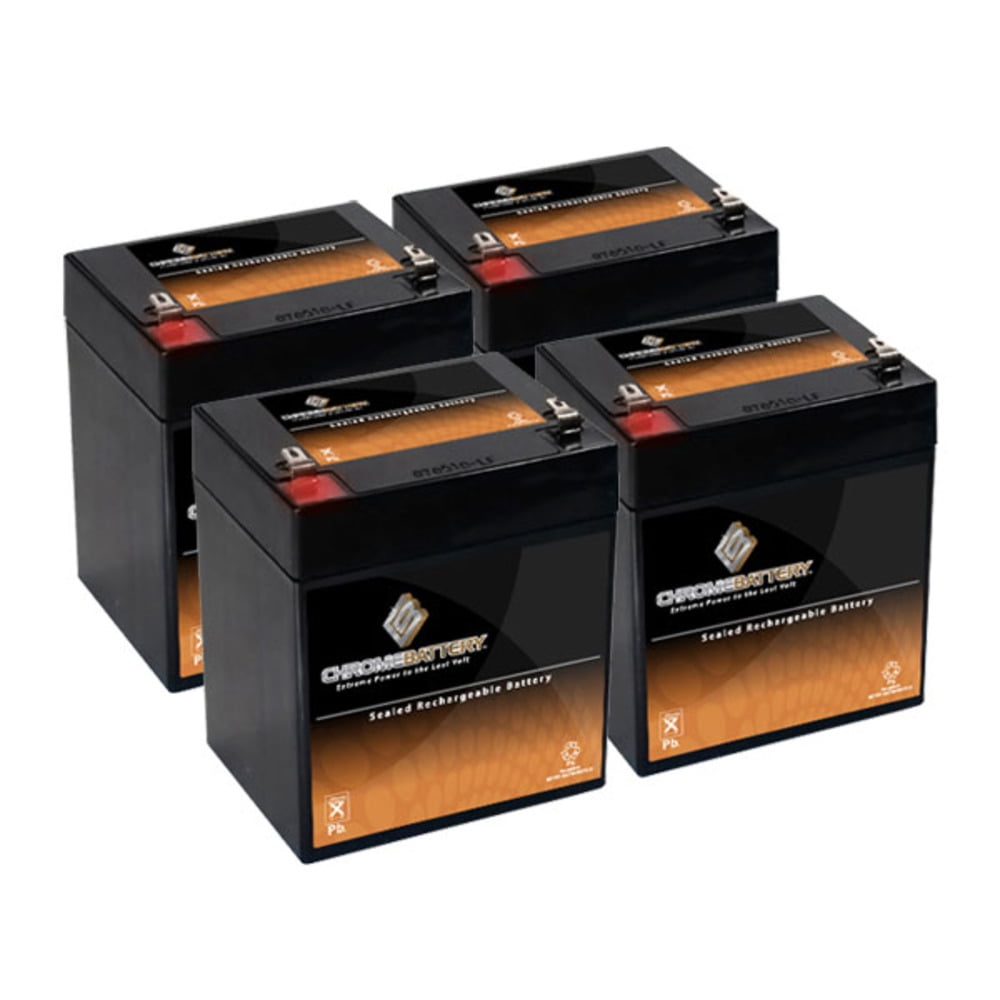 12V 6AH SLA Battery replaces hr1221wf2 wp5-12 rbc-29 bp4-12 (4 Pack ...