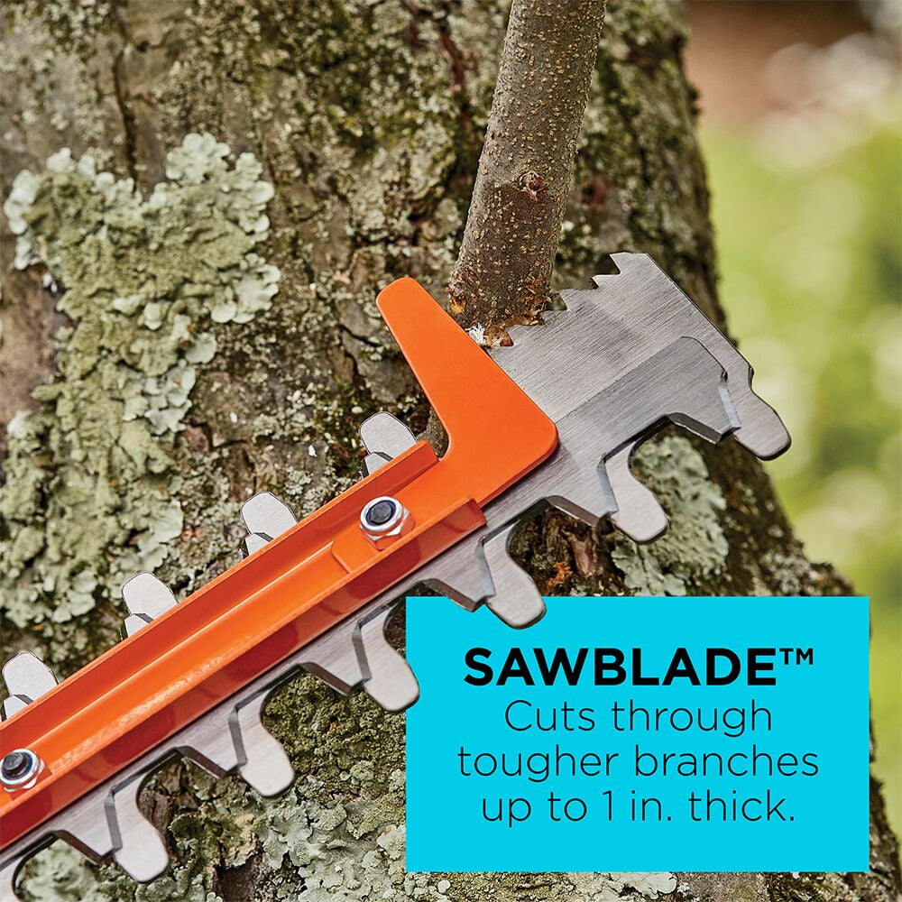 BLACK+DECKER BEHTS125 16" Sawblade Corded Hedge Trimmer