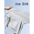 thumbnail image 4 of Summer Zip Pockets Sweatpants Men Sportswear Quick Dry Nylon Ice Silk Casual Track Pants Male Loose Sport Trousers, 4 of 6