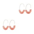 thumbnail image 1 of Pendientes Qarigey 1 par estilo simple forma de U estampado de leopardo acrílicos, 1 of 6