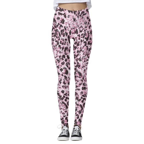 xfsWaSs Leggings for Women Soft High Waist Yoga Pants Fashion Printed Workout Leggings Comfort Stretchy Running Pants Versatile Trousers