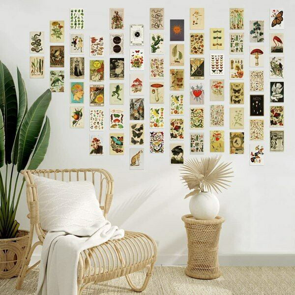 Clearance! 70 PCS Photo Kit Boho Wall Collage Kit Aesthetic Pictures for  Room Aesthetic Vintage Cute Dorm Photo Wall Decor for Teen Girls, Boho Wall  Decor for Teens Boho Wall Art Christmas