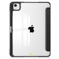thumbnail image 3 of Triple-Fold Case for iPad Air 13 2024 with Pencil Holder, Clear Transparent Back Slim Adjustable Kickstand Shockproof Tablet Cover, Auto Wake/Sleep Magnetic for iPad Air 13 2024, Black, 3 of 8