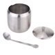 thumbnail image 5 of Lata de condimento Tambor de acero inoxidable en forma de ampollas de condimento Pot azúcar café puede envase con la herramienta de la cocina de cuchara Eccomum Lata de condimento, 5 of 7