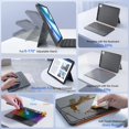 thumbnail image 4 of Funda con teclado WIWU para iPad Air de 11 pulgadas (2026) con teclas retroiluminadas, 4 of 9