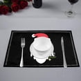 thumbnail image 2 of MKHERT Funny Christmas Saying I'm Santas's Favorite Placemats Table Mats for Dining Room Kitchen Table Decoration 12x18 inch,Set of 6, 2 of 4