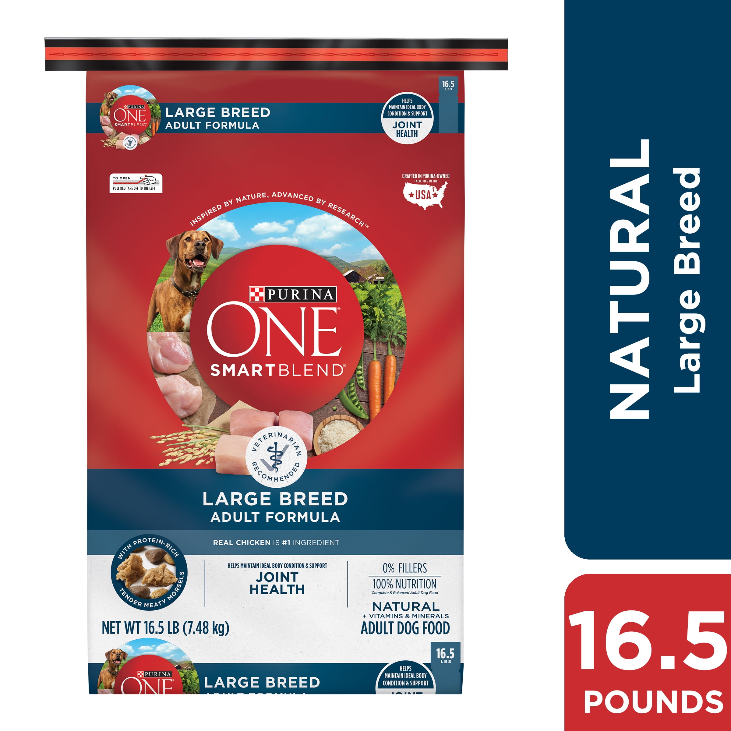 Purina ONE Natural Large Breed Adult Dry Dog Food, SmartBlend Formula