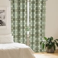 thumbnail image 3 of Ambesonne Floral 4-Panel Curtains, Flourishing Round Elements, 56"x63", Eggshell Olive Green, 3 of 4