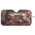 thumbnail image 3 of Xixirimido Windshield Sunshade for Car Foldable Front Window Cover Sun Shade Sun Visor Block UV Rays Universal Fit Automotive Accessories, Cute Sloths, 3 of 8
