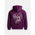 thumbnail image 2 of Weekend Academy Girls Graphic Fleece Hoodie with Long Sleeves, Sizes 4-18, 2 of 3